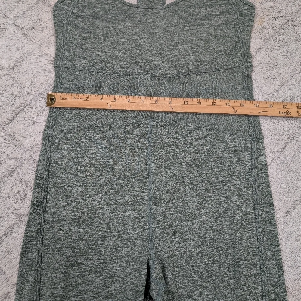 Free People Jumpsuit Womens L Green First Place One Piece FP Movement Active